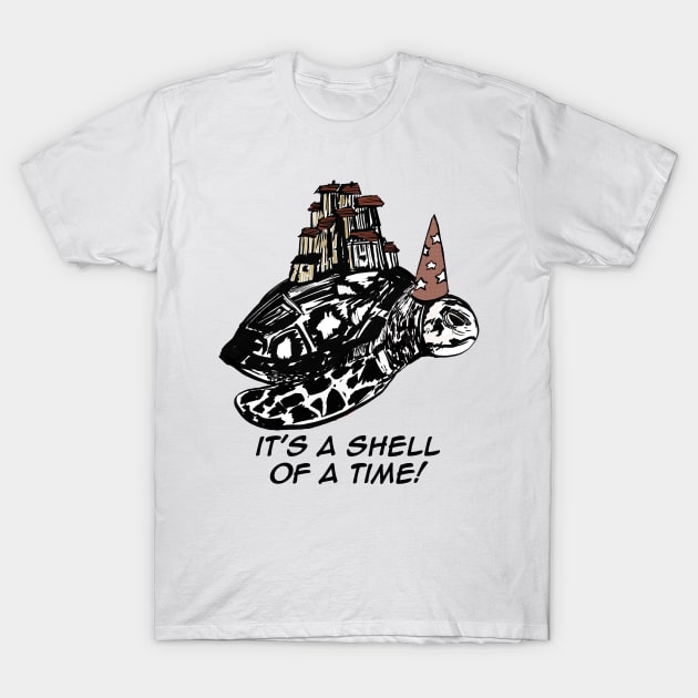 It's A Shell Of A Time! T-Shirt by CarlComics